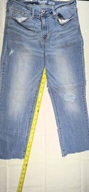 Levi Denizen Women's High Rise Slim Crop Jeans Size 10w30 Blue Denim Sku 166